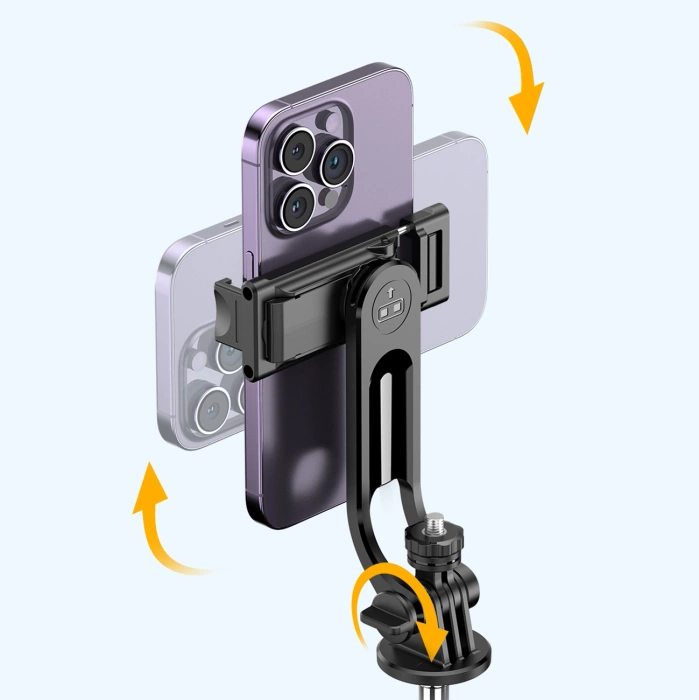 Selfie stick teleskopowy Statyw Wozinsky 1.3m z uchwytem na telefon Czarny