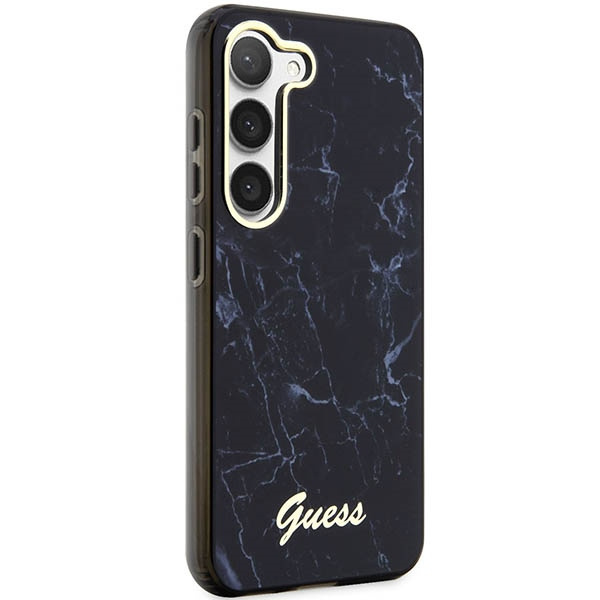 Etui Guess GUHCS23MPCUMAK S23 +S916 czarny/black hardcase Marble Case
