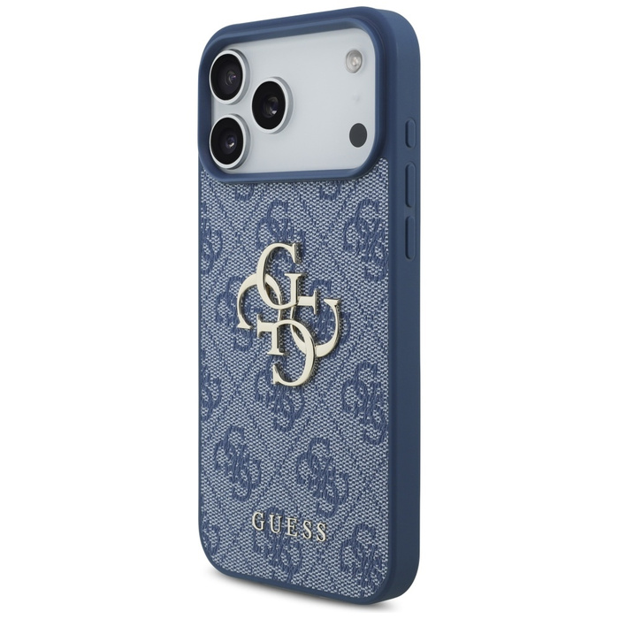 Etui Guess 4G Big Logo do iPhone 17 Pro  Max niebieski