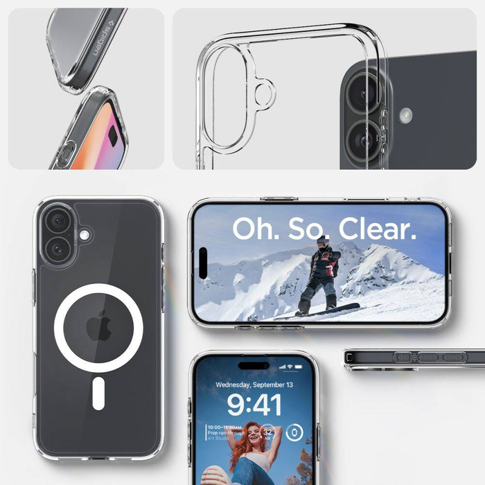 Etui SPIGEN ULTRA HYBRID MAG MAGSAFE IPHONE 16 PLUS WHITE