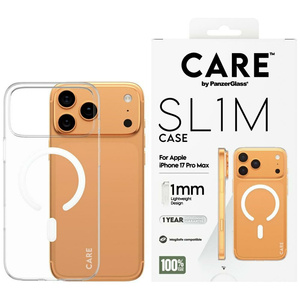 Etui CARE by PanzerGlass SL1M MagSafe do iPhone 17 Pro Max przezroczysty