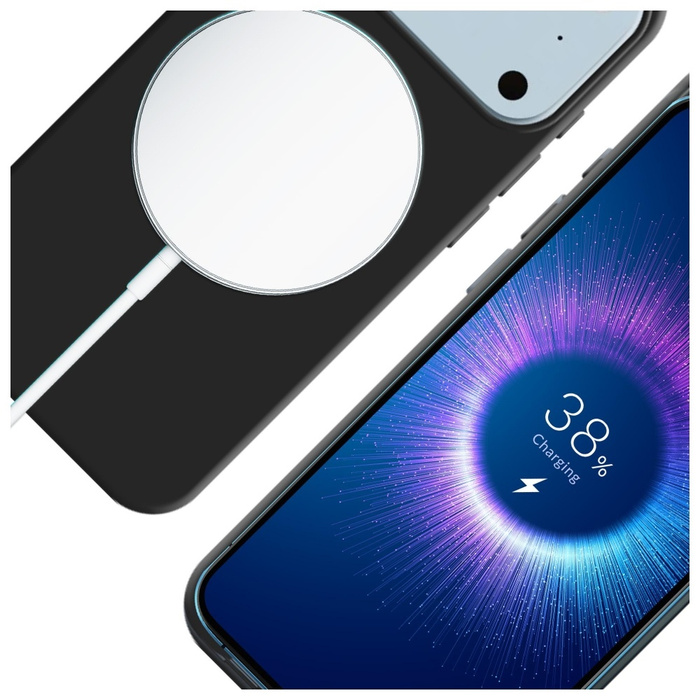 Etui 3MK iPhone 17 Pro Max Hardy MagSilicone grafitowy