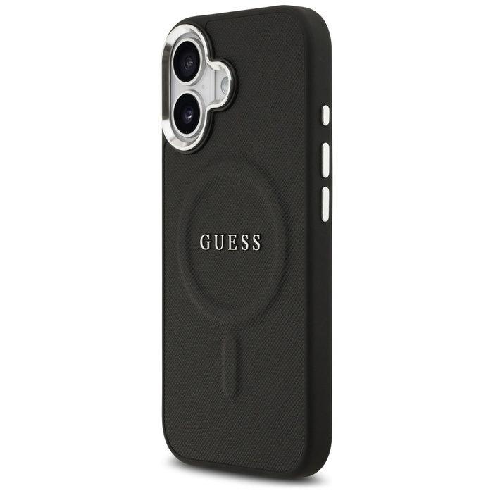 Etui Guess Classic Logo MagSafe do       iPhone 17 czarny