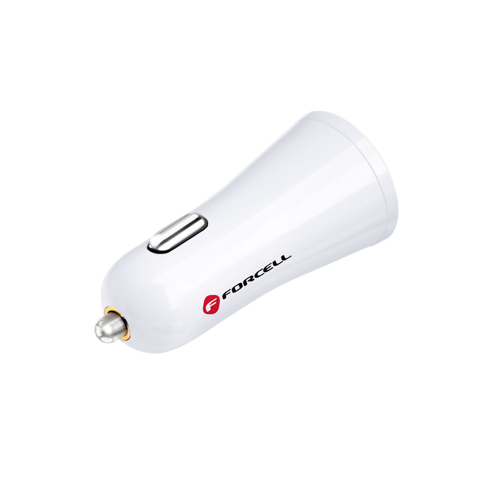 Ładowarka samochodowa Forcell F-Energy USB A 2,4A 10W QC3.0 TFK-CC-095 biała