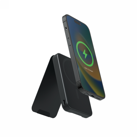 Mophie Snap+ Powerstation Mini Stand Red Bull Racing - magnetyczny powerbank 5000mAh z podstawką kompatybilny z MagSafe (1x port USB-C) (black)