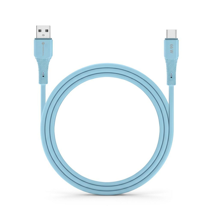 Kabel USB A do USB C Forcell F-Energy QC4.0 3A 66W Silicone 1 m C342 niebieski