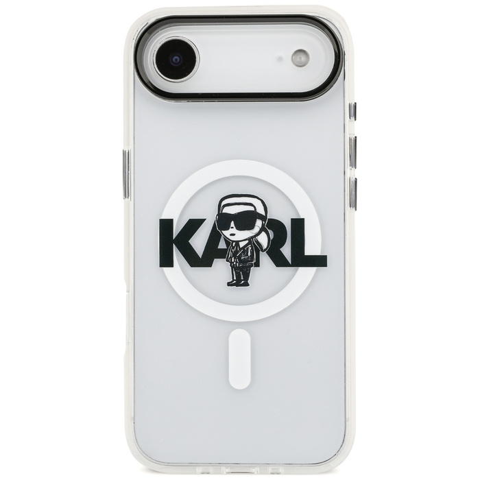 Etui Karl Lagerfeld IML Karl Sketch Logo MagSafe do iPhone 17 Air przezroczysty