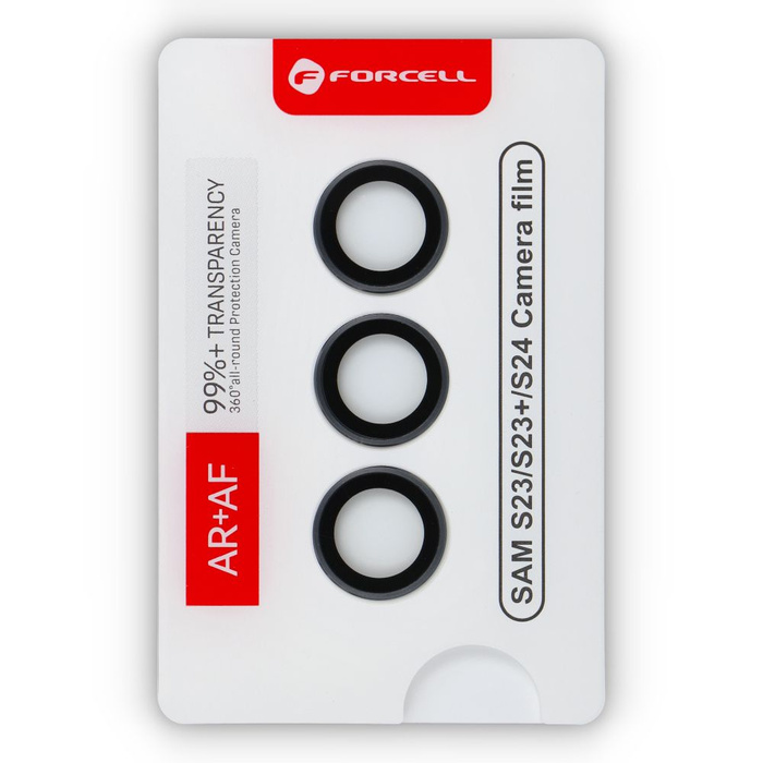 Szkło hartowane na aparat do Samsung S24 Forcell Premium szare 0INT