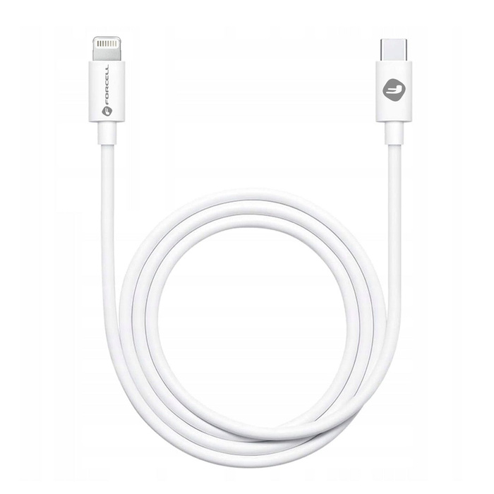FORCELL C291 kabel Typ C do Lightning PD 27W TUBA 1 m biały