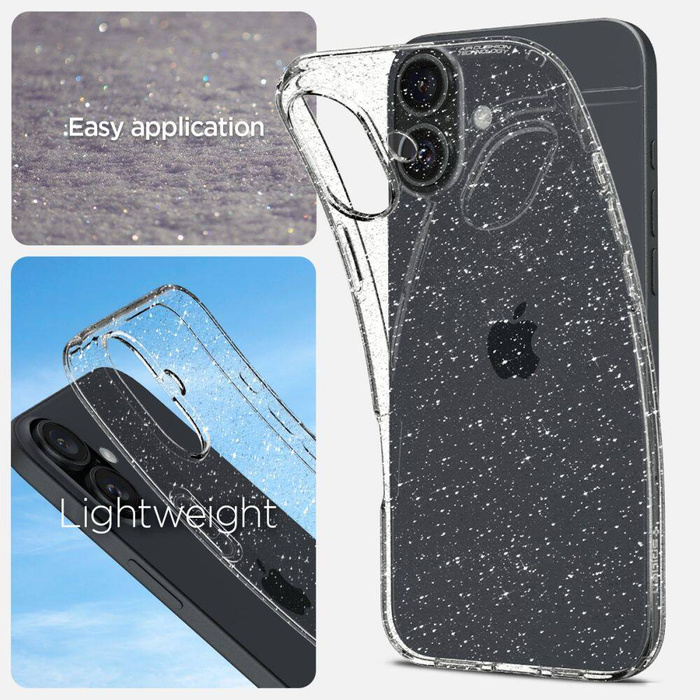 ETUI SPIGEN LIQUID CRYSTAL IPHONE 16 PLUS GLITTER CRYSTAL