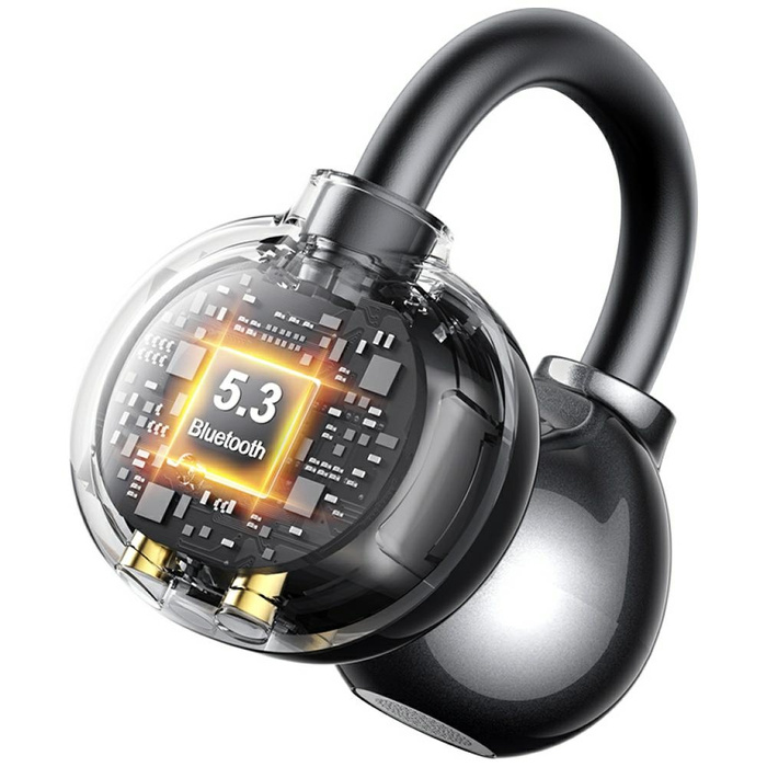 Słuchawki Bluetooth USAMS Echo R02       Clip-on bezprzewodowe szary