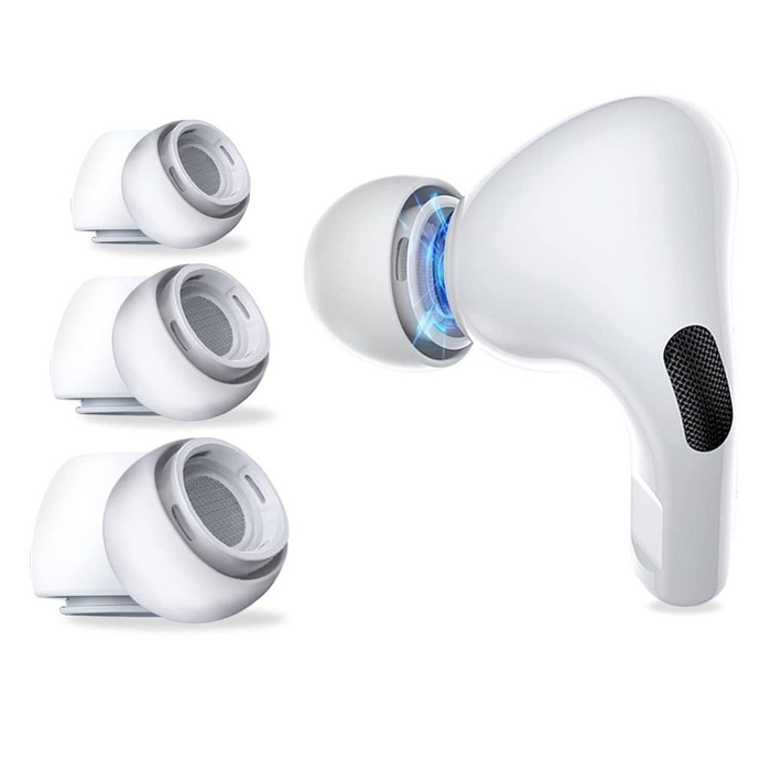 Etui Tech-protect Ear Tips 3-pack Apple Airpods Pro White