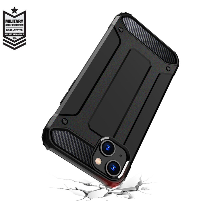 Etui Pancerne etui do iPhone 15 Plus Hybrid Armor - niebieskie Case