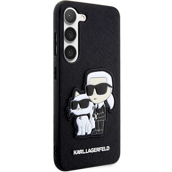 Etui Karl Lagerfeld KLHCS23MSANKCPK S23 Plus S916 hardcase czarny/black Saffiano Karl & Choupette Case