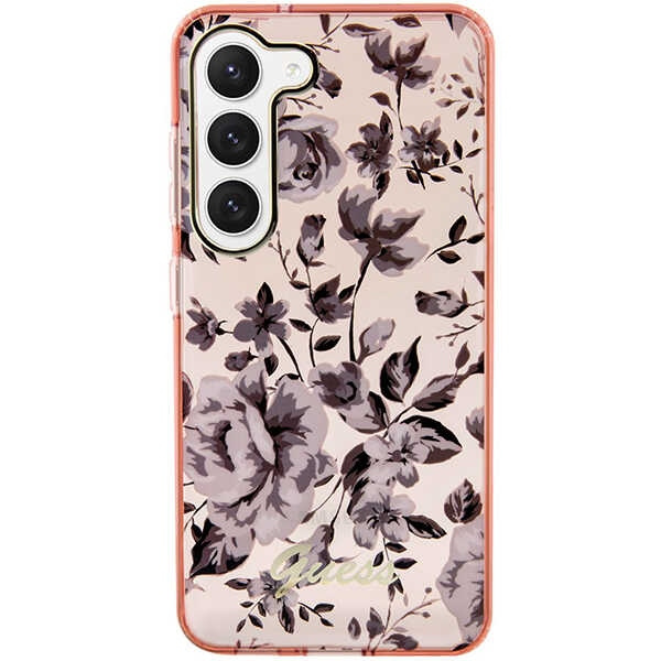 Etui Guess Guhcs23shcfwsp S23 S911 Różowy/pink Hardcase Flower Collection Case