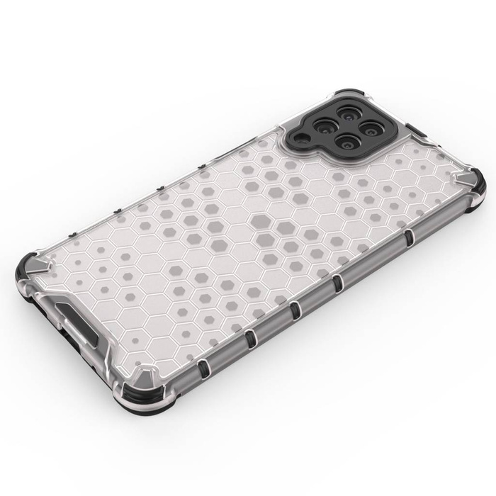 Honeycomb etui pancerny pokrowiec z żelową ramką Samsung Galaxy M53 5G przezroczysty