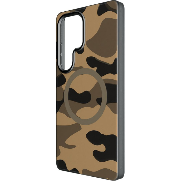 Etui na Samsung S25 ULTRA Forcell F-Protect Levels Dual Layer 4D technology zgodny z MagSafe Military Drop-Test desert camo