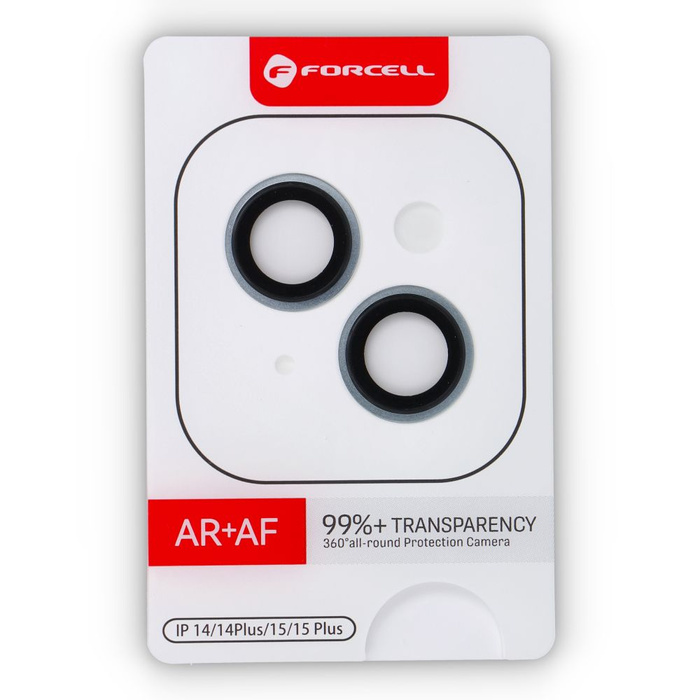Szkło hartowane na aparat do iPhone 15 / 15 Plus Forcell Premium niebieskie