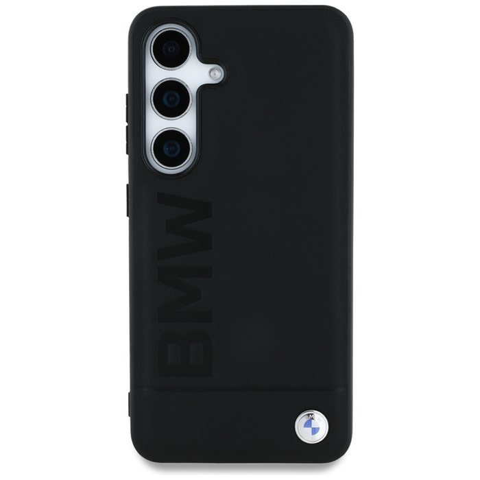 Etui BMW Leather Big Wordmark do Samsung  Galaxy S25 czarny