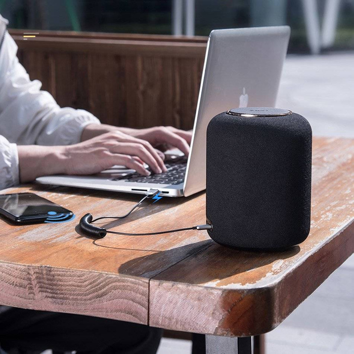 [PO ZWROCIE] Baseus BA01 odbiornik dźwięku Bluetooth 5.0 kabel USB adapter audio AUX jack czarny (CABA01-01)