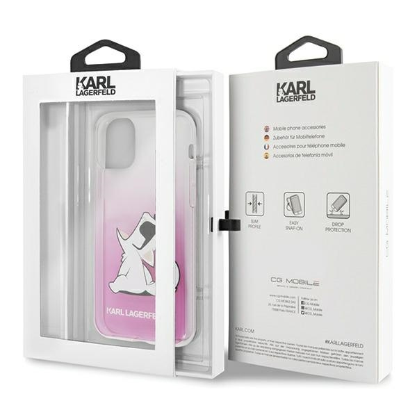 Etui KARL LAGERFELD Apple iPhone 12 Pro Max Choupette Fun Różowy Hardcase