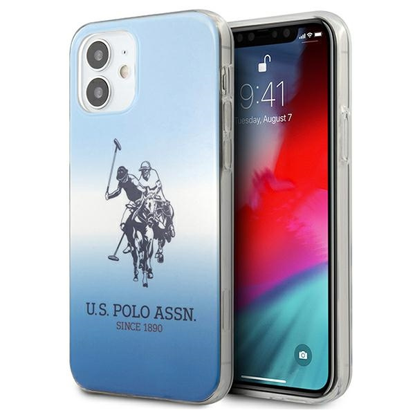 Etui US POLO Apple iPhone 12 Mini Gradient Collection USHCP12SPCDGBL Niebieski Case