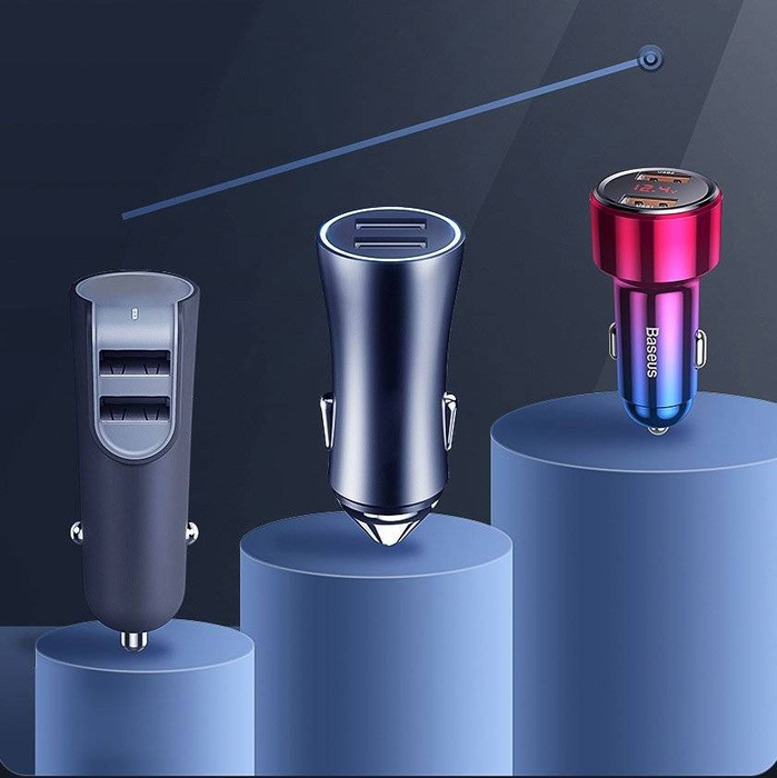 [PO ZWROCIE] Baseus Magic Series Dual QC - ładowarka samochodowa Quick Charge 3.0 2x USB 45W 6A czarny (CCMLC20A-01)