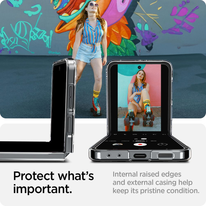 ETUI SPIGEN AIRSKIN SAMSUNG GALAXY Z FLIP 6 / 7 FE CRYSTAL CLEAR