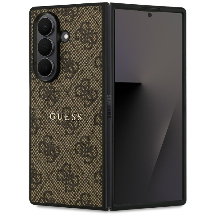 Etui Guess 4G Samsung Galaxy Z Fold 7 Classic MagSafe Brązowy