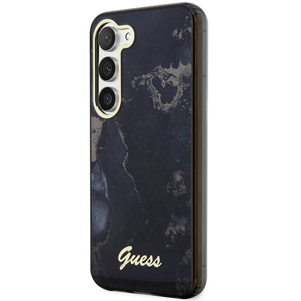 Etui Guess Guhcs23shtmrsk S23 S911 Czarny/black Hardcase Golden Marble Collection Case