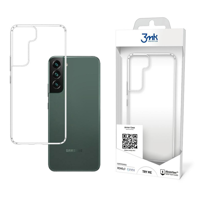 Etui 3MK Samsung Galaxy S22 Plus All-Safe Armor Clear Bezbarwny Case