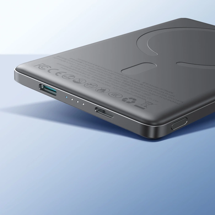 Powerbank Joyroom JR-PBM08 5000mAh 20W z ładowaniem indukcyjnym - szary