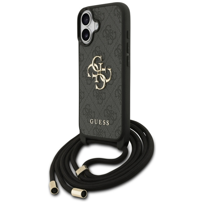 Etui Guess 4G Big Logo Cord Stap         Crossbody do iPhone 17 czarny