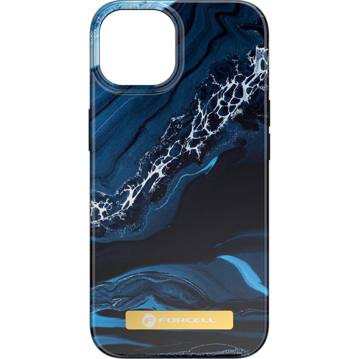 FORCELL F-PROTECT Mirage futerał kompatybilny z MagSafe do IPHONE 14 Plus ocean marble