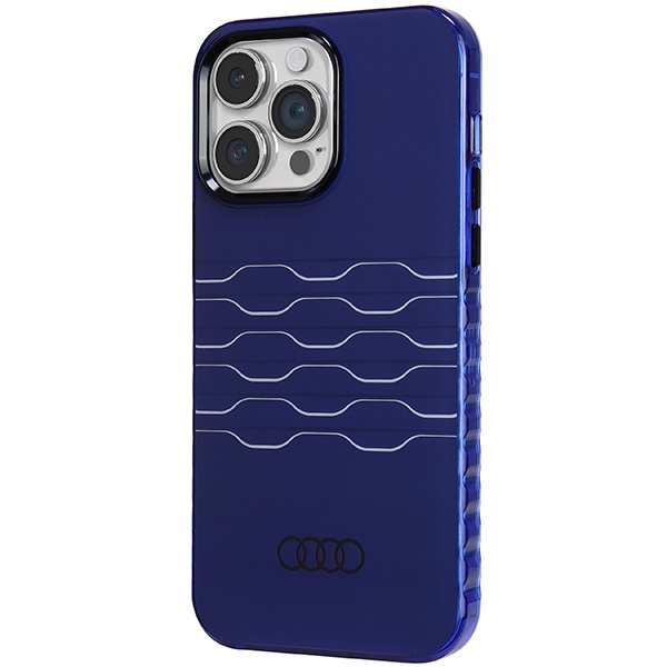 Audi IML MagSafe Case iPhone 14 Pro Max 6.7" niebieski/navy blue hardcase AU-IMLMIP14PM-A6/D3-BE