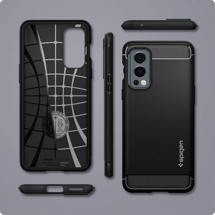 SPIGEN Rugged Armor Oneplus Nord 2 5G Etui Matte Black