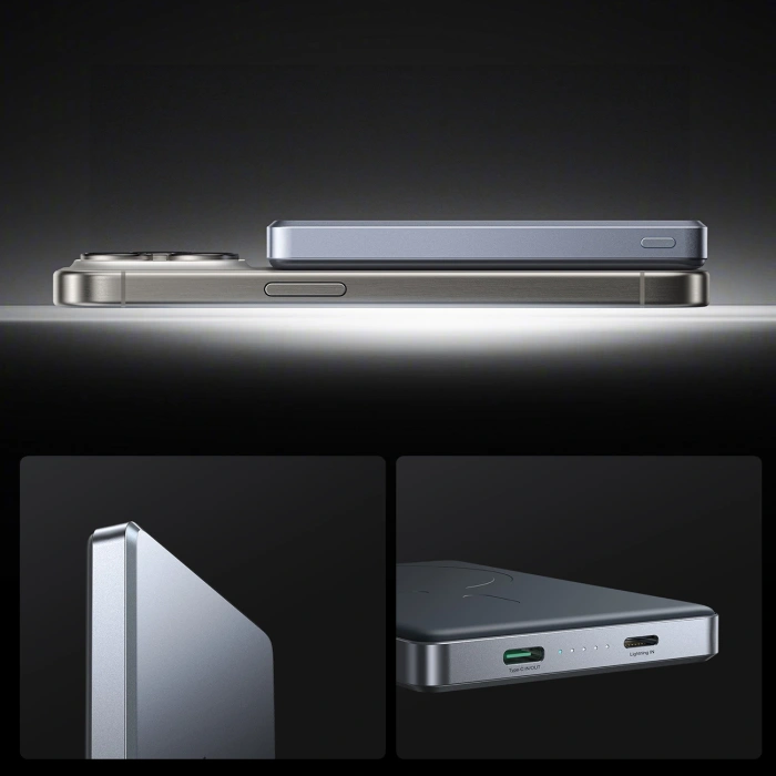 Powerbank Joyroom JR-PBM08 Pro 10000mAh ultracienki - szary