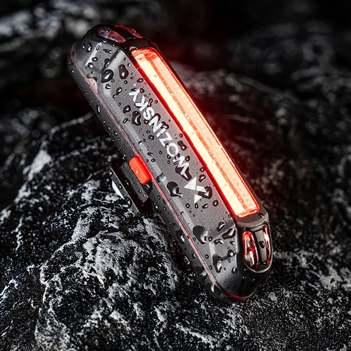 Zestaw lampek rowerowych Wozinsky WSBLB2 przednia (400 lm) USB-C i tylna USB micro - czarny