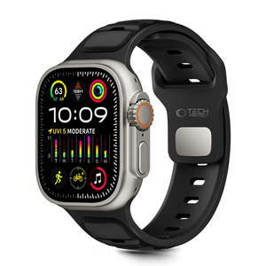 TECH-PROTECT ICONBAND LINE APPLE WATCH 8 / 9 / 10 / 11 / SE / ULTRA (44 / 45 / 46 / 49 MM) BLACK /BLACK
