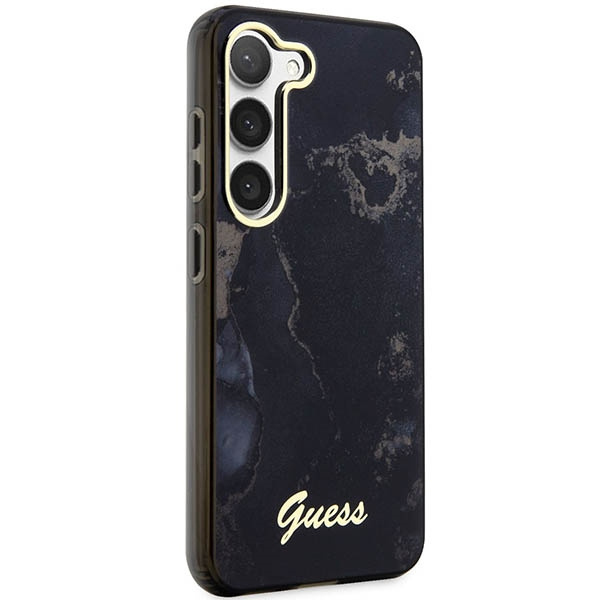 Etui Guess GUHCS23MHTMRSK S23 Plus S916 czarny/black hardcase Golden Marble Collection Case