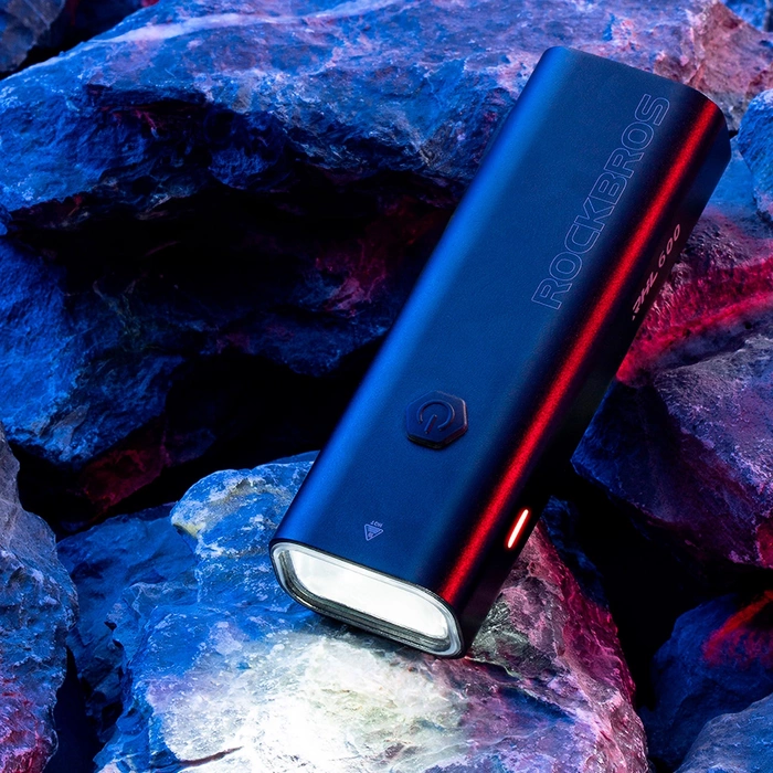 Lampka rowerowa Rockbros RHL600 przednia 2600mAh 600lm IPX6 - czarna