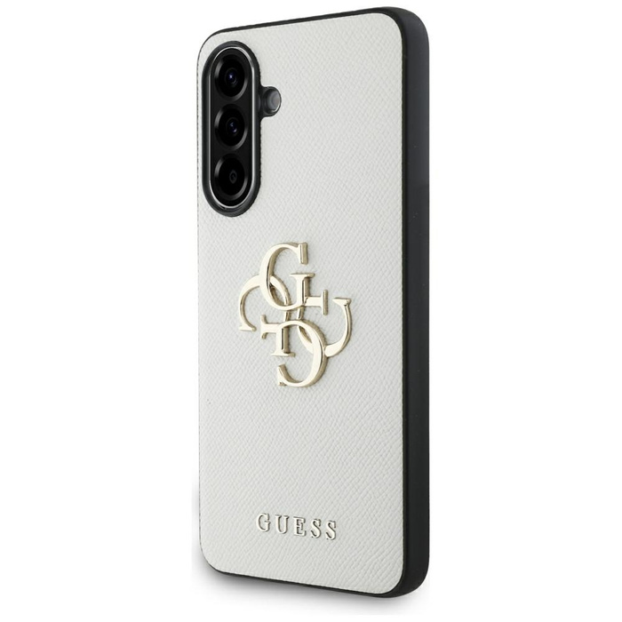 Etui Guess Grained Big 4G Logo Small     Classic Logo do Samsung Galaxy A56 beżowy