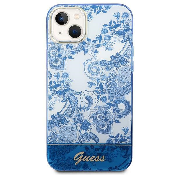 Etui GUESS Apple iPhone 14 Plus Porcelain Collection Niebieski Hardcase