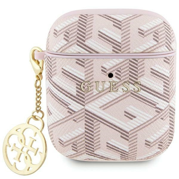 Etui Guess GUA2PGCE4CP AirPods 1/2 cover różowy/pink GCube Charm Case
