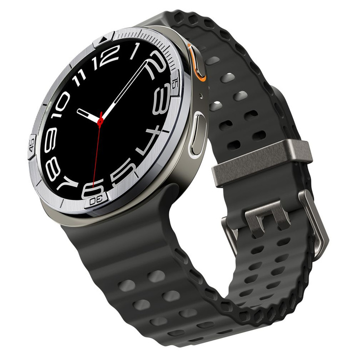 PIERŚCIEŃ ETUI SAMSUNG GALAXY WATCH 8 44 MM SPIGEN BEZEL TUNE PILOT SREBRNY