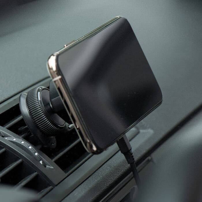 FORCELL uchwyt samochodowy do deski/szyby ładowaniem indukcyjnym kompatybilny z MagSafe 15W HS2