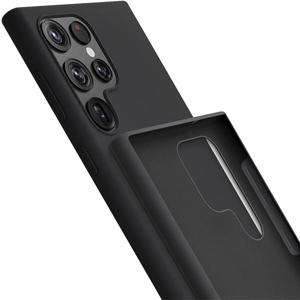 Etui 3MK Silicone Case Samsung Galaxy S23 Ultra S918 Czarny/black Case