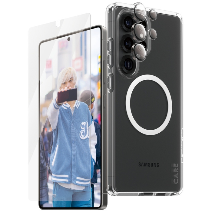 Zestaw ochronny CARE by PanzerGlass       Flagship 3w1 Etui+Szkło+Lens do Samsung Galaxy S25 Ultra