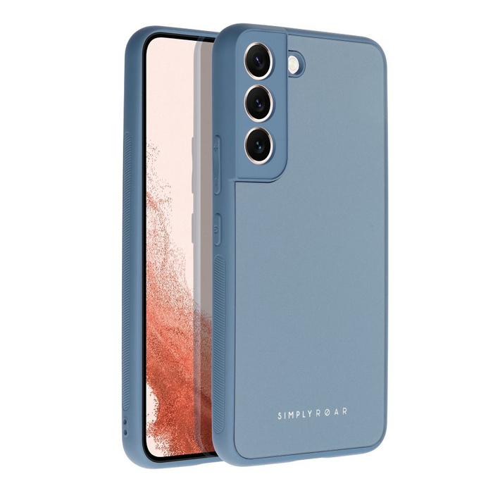 Futerał Roar Matte Glass Case - do Samsung Galaxy A12 niebieski
