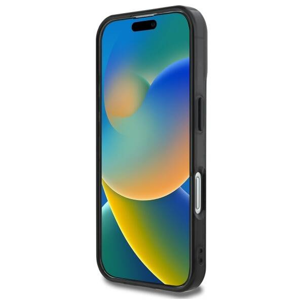 Etui Guess iPhone 16 6.1" czarny/black hardcase IML Peony On 4G Background MagSafe